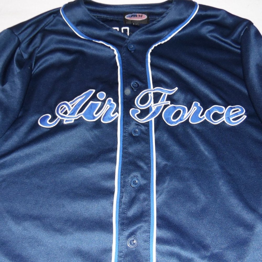 USAF Button Up Baseball Jersey